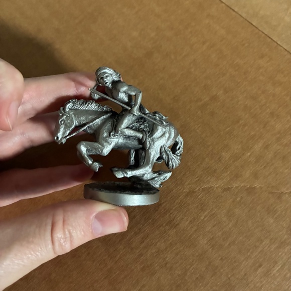 Rare Vintage Frederic Remington Pewter Chess Set 1989 - Picture 7 of 11